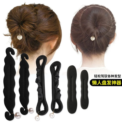 盘发器懒人扎头神器发夹蓬松珍珠