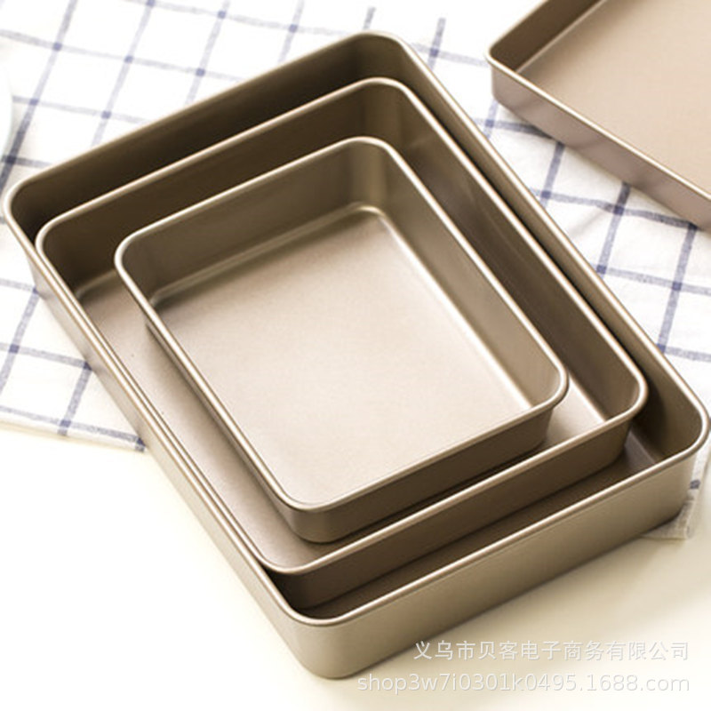 Rectangle Cookie cake mold baking tray雪花酥饼干烤盘蛋糕模-封面