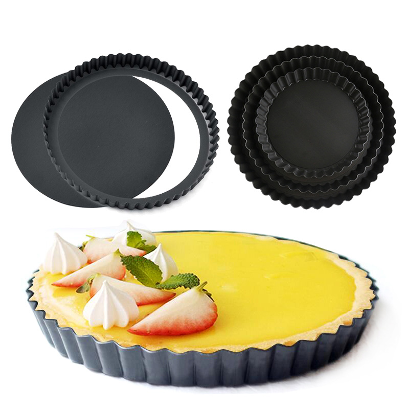 Tart Quiche Flan Pan Molds Pie Pizza Cake Round Mould披萨盘-封面