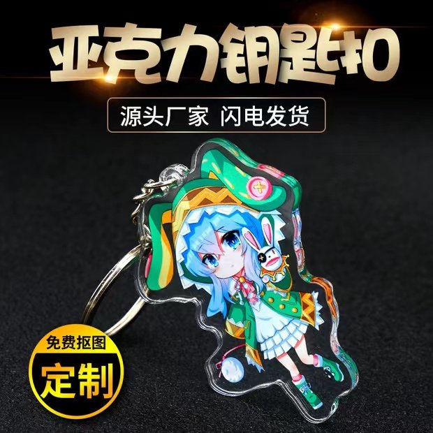 毕设文创衍生品布展道具亚克力钥匙扣摩天轮卡通明星立牌动漫周边