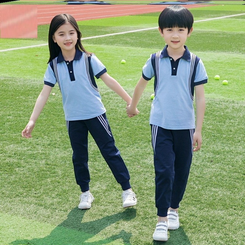 小学生班服运动服装外套拉链彩虹演出服韩版儿童彩虹色红色秋冬款