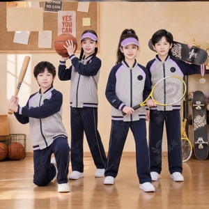 辽宁省沈阳市康平县中学生春秋季校服第二款儿童初中生运动班服