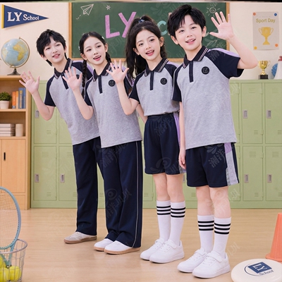 辽宁沈阳市苏家屯区小学生校服初高中生夏季统一班服儿童运动套装