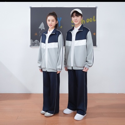 江西省吉安市安福县中小学生统一校服秋冬装冲锋衣三件套班服套装