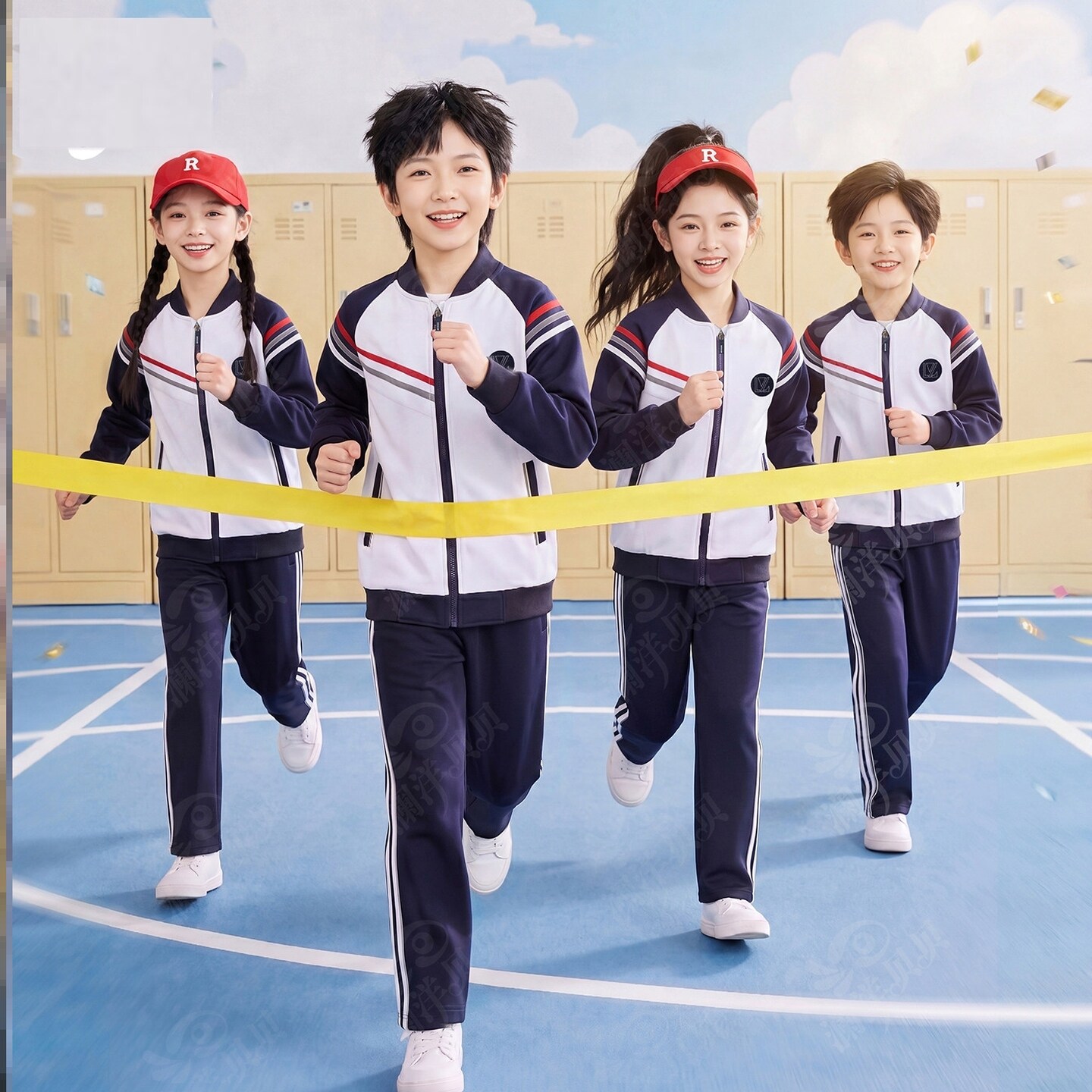 辽宁省沈阳市苏家屯区中学生春秋季校服第一款儿童高中生运动班服