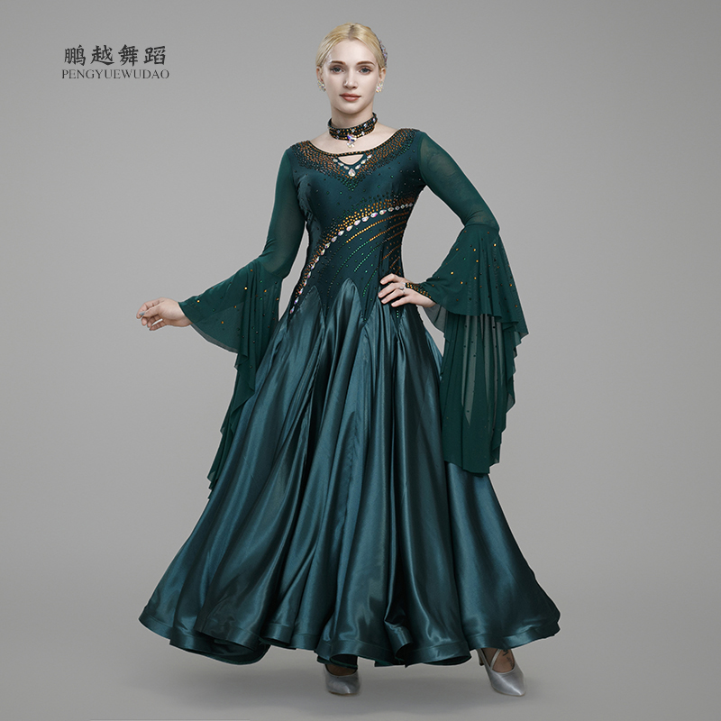 交谊舞定制华尔兹赛裙摩登舞服