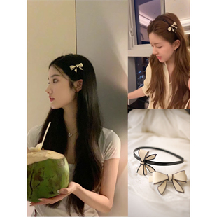 亚历山~戴安娜系列~蝴蝶结发箍+发夹！刘亦菲赵露丝同款~法式优雅