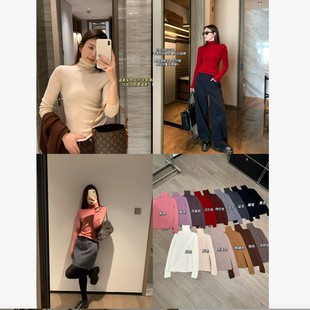 包揽一整个冬日内搭 中缝坑条高领针织衫 15色 美尼诺超细羊毛