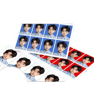 证件照打印换改底色二2寸高清洗照片冲印冲洗一1寸儿童宝宝幼儿园