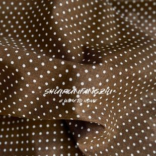 韩系简约ins风棉麻波点小卡吧唧摆拍餐桌垫可爱氛围装 饰手账桌垫