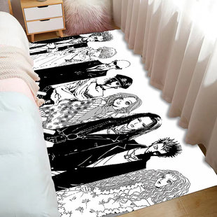 动漫娜娜地垫日漫NANA周边新款床边毯阳台茶几垫卧室防尘床边地毯