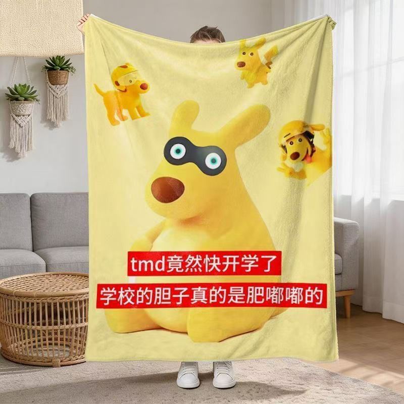 搞笑滑稽毛毯皇帝龙图抽象沙雕搞怪毯子宿舍法兰绒午睡毯披肩毯