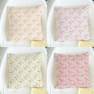 田园风花朵抱枕套40x40小清新含芯办公室客厅沙发靠枕垫套枕头垫