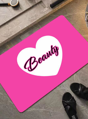 甜酷风地垫客厅入户门新款地垫硅藻泥吸水家居大门卧室地毯