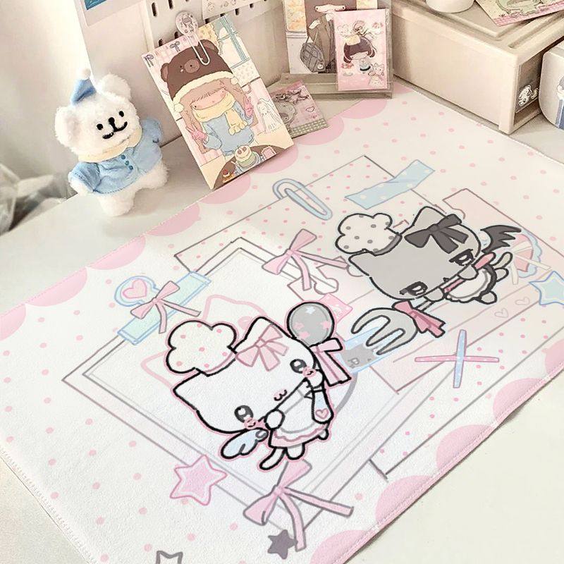 厨娘猫咪日式古早棉麻桌布卧室房间宿舍桌垫可爱桌面装饰手账桌垫,居家布艺,办公桌垫,淘宝优惠券,粉丝福利购,淘宝优惠卷