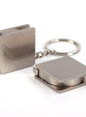 Stainless Steel Tape Measure Keychain 金属卷尺钥匙扣便携实用