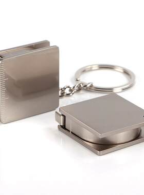Stainless Steel Tape Measure Keychain 金属卷尺钥匙扣便携实用