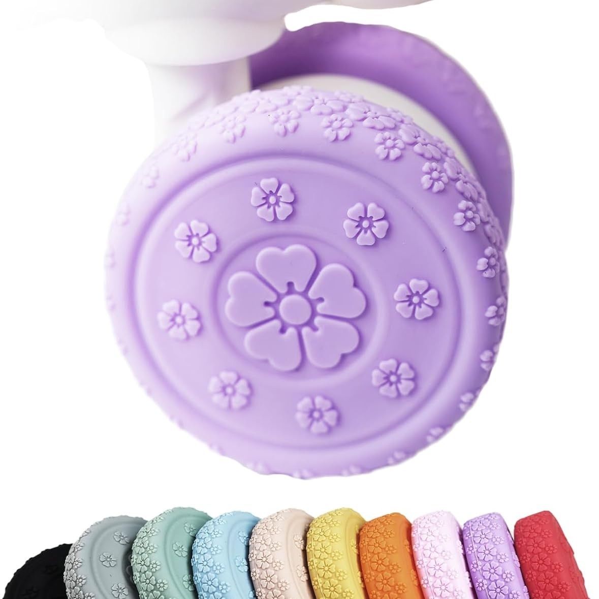 行李箱轮子保护套拉杆箱万向轮加厚耐磨静音保护套硅胶樱花全包