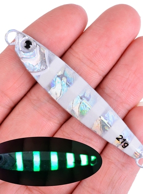 岸抛铁板长款铅鱼21g28g40g路亚假饵江河溪流海洋垂钓拟饵仿日系