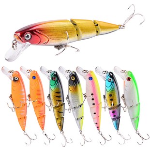 三节米诺多节鱼11cm/14.8g远投浮水路亚假饵翘嘴鲈鱼白条仿真硬饵