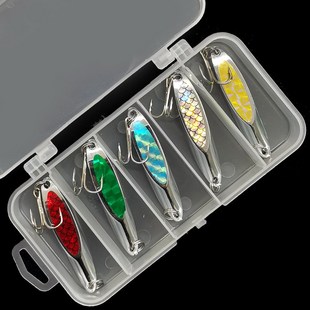 路亚斜切亮片金属远投海钓5g/海翘嘴鲈鱼亮片路亚饵