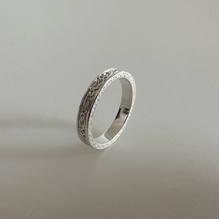 黑暗之魂3周边银质暗月戒指925银耳朵戒指传火3暗月指环