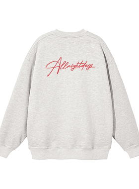 美式经典重磅复古潮牌高街双面圆领卫衣