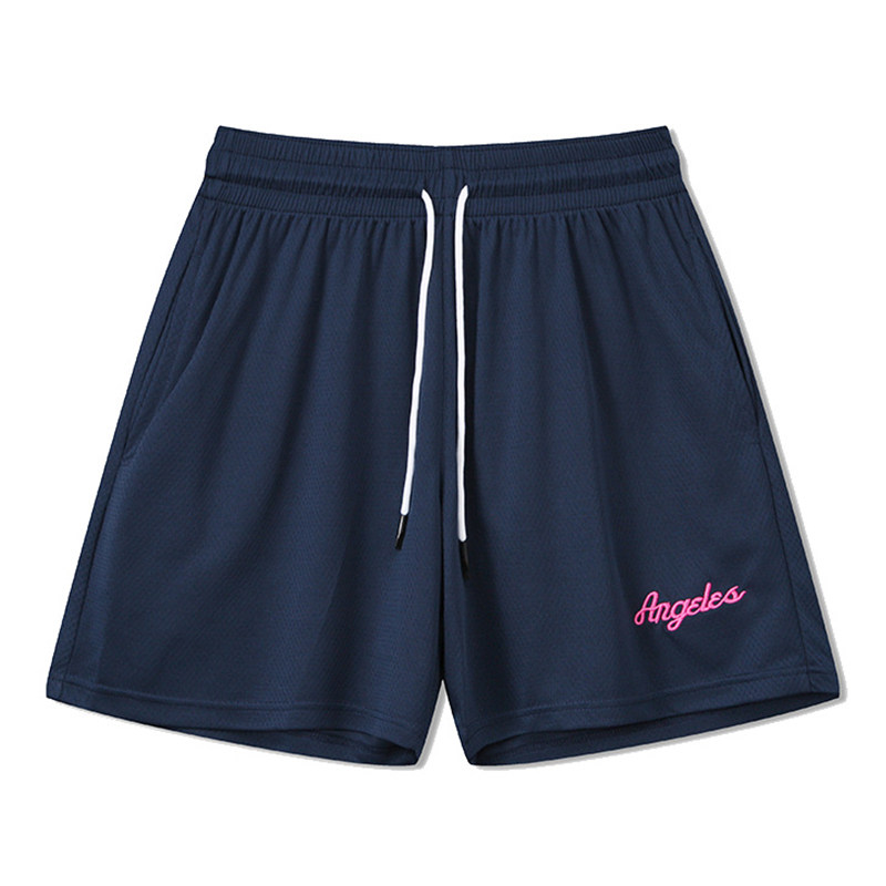 美式四分篮球运动裤刺绣休闲复古潮流糖果色短裤健身