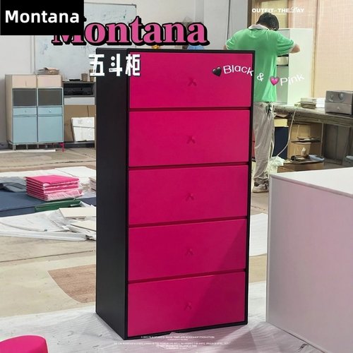 Montana 多巴胺五斗柜中古储物柜收纳网红靠墙抽屉柜子斗柜定制