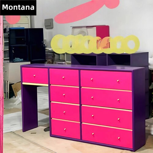 Montana 梳妆台卧室床尾收纳柜化妆桌一体网红Ins卧室桌柜一体