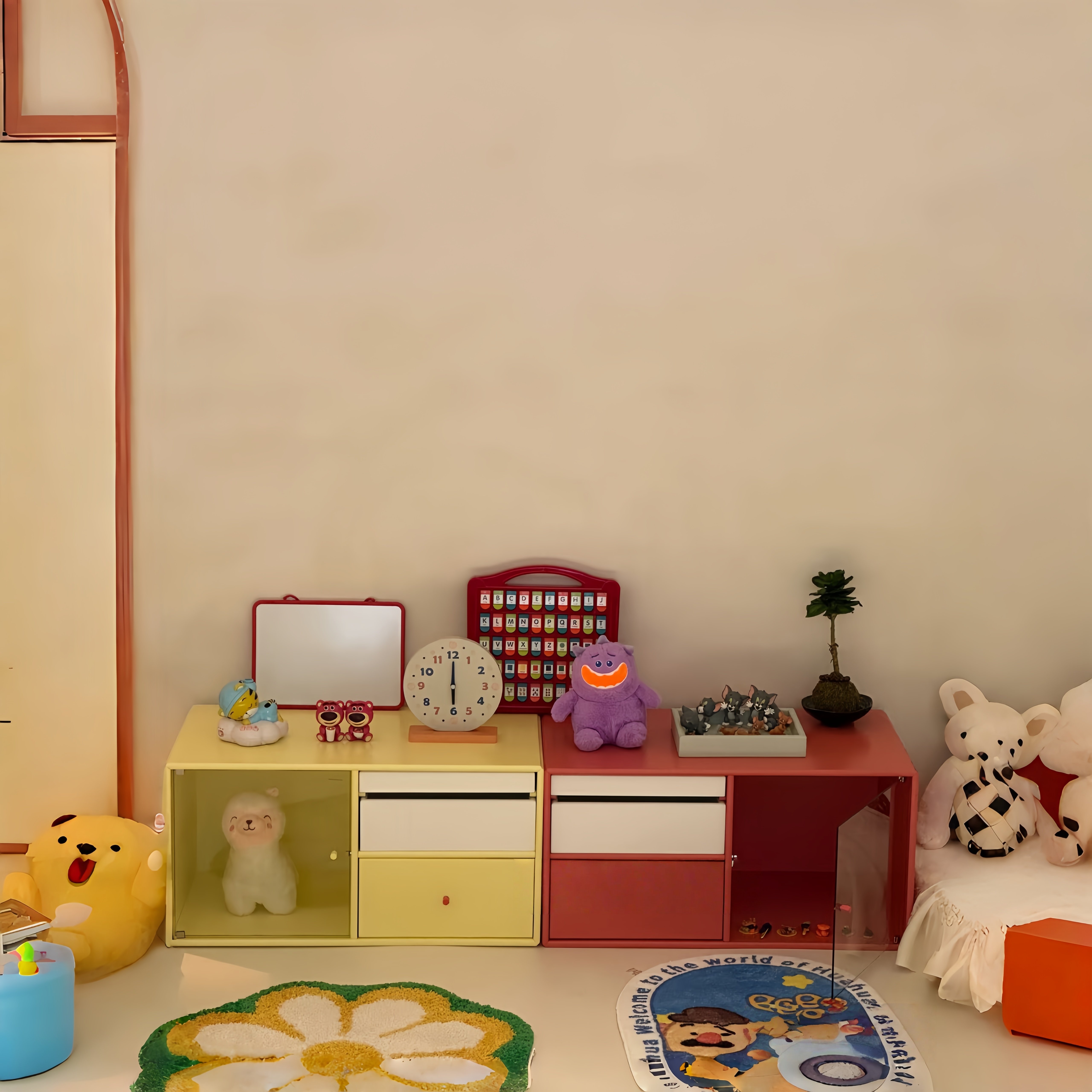 靠墙收纳置物沙发边柜