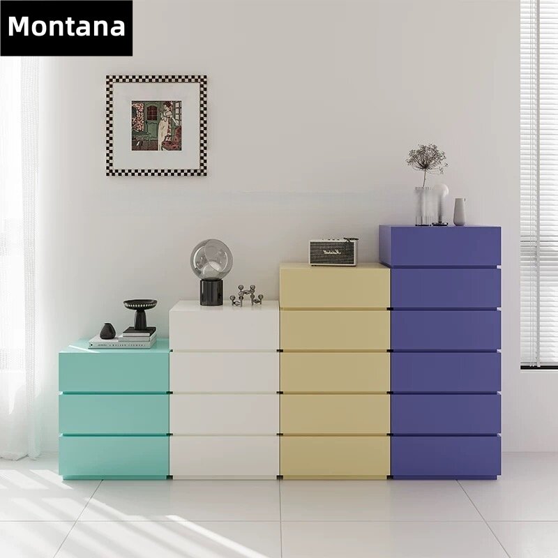Montana 丹麦三四五六斗柜卧室收纳抽屉储物柜斗柜立柜子烤漆定制