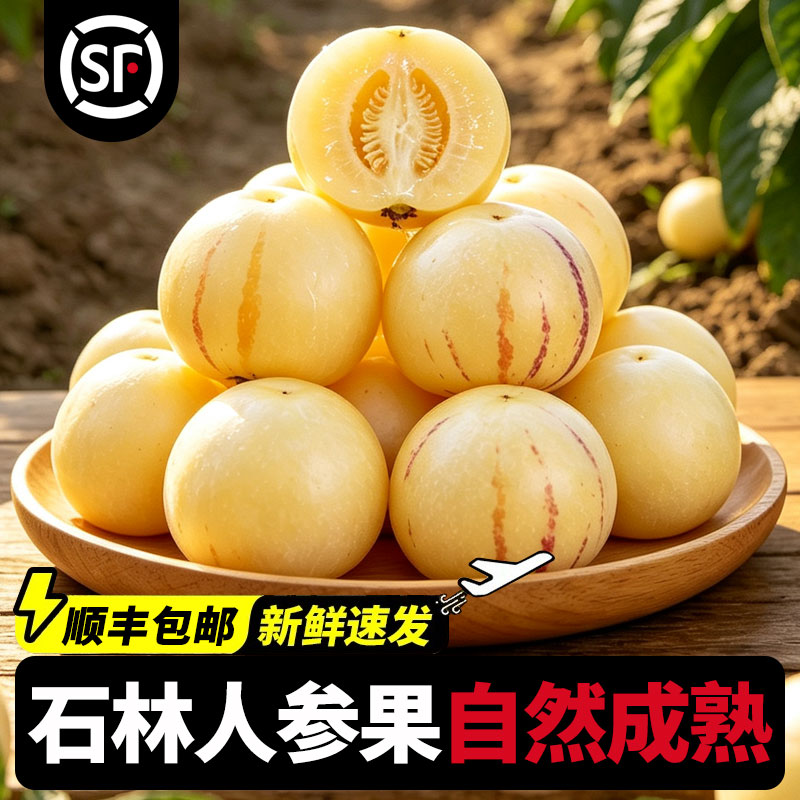 【顺丰包邮】伍官邨精选石林人参果新鲜水果树上自然成熟大果整箱