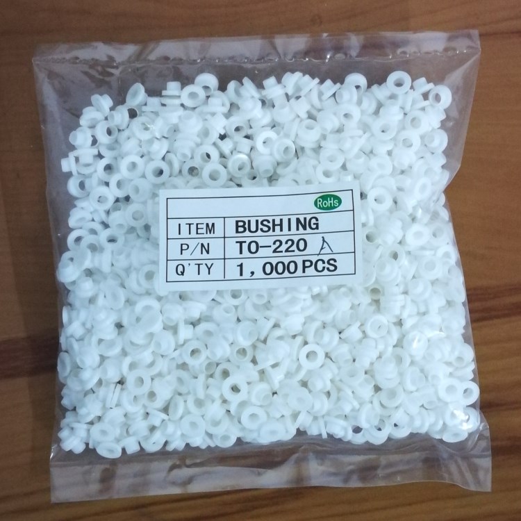 TO-220A绝缘粒 绝缘圈 矽胶粒 电晶体垫片 绝缘粒子 立于PC板上