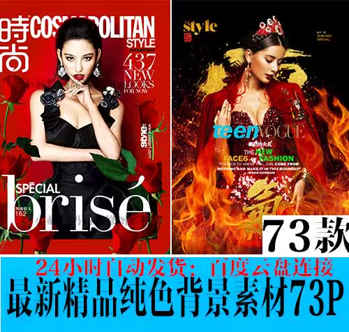 精品婚纱摄影创意欧式韩式杂志设计纯色单色背景素材PSD字体模版