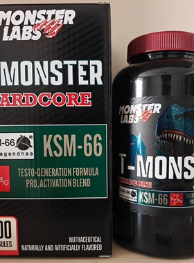 Monster Labs怪兽实验室霸王龙促睾增肌PCT抗雌DHEA男性黑牛雷击