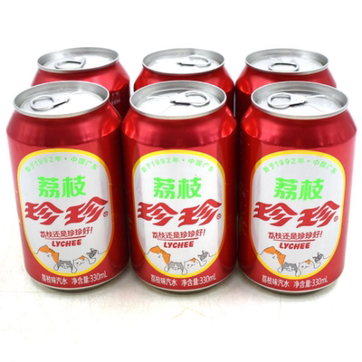 珍珍荔枝味碳酸饮料汽水330ml