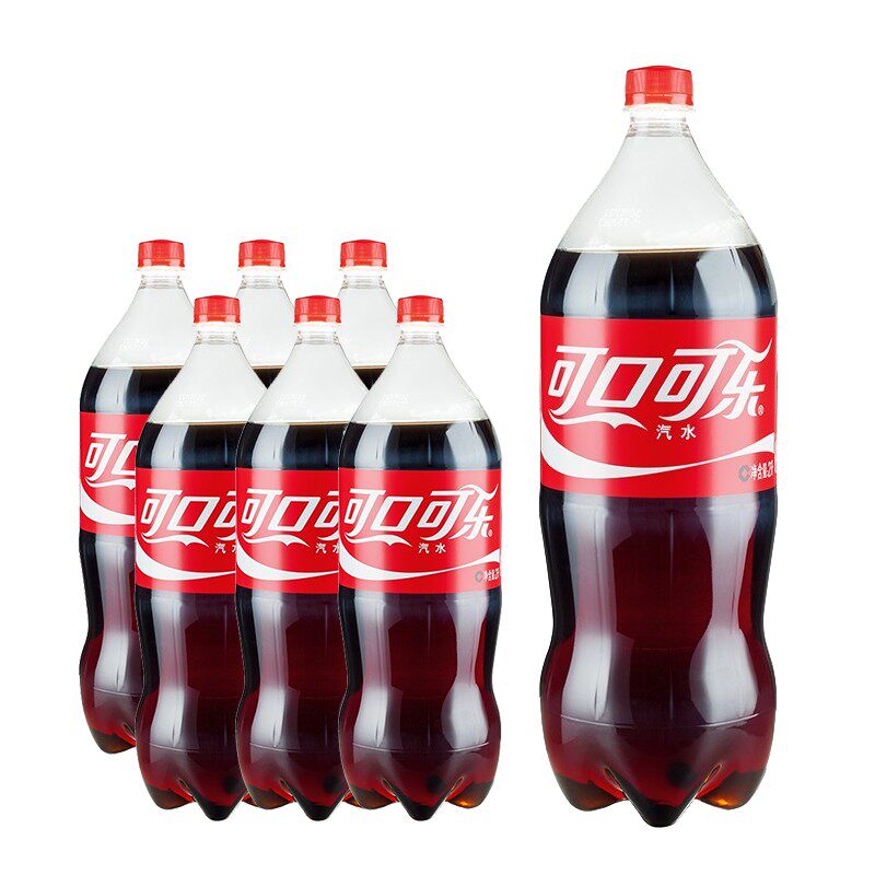 可口可乐汽水碳酸饮料2Lx6桶装家用饮品国产整箱北京包邮