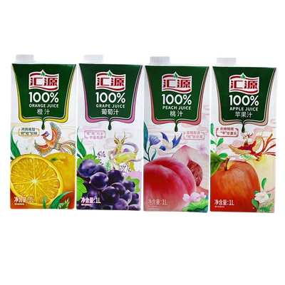 汇源100%果汁1L*2盒装