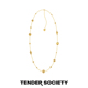 Tender Socety Tensi系列凹陷金球长项链原创小众设计师品牌轻奢