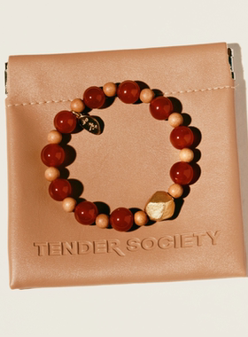 Tender Society Tender Luck福蕴系列「如意」红玛瑙檀木手串