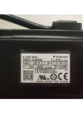 安川伺服电机 SGMJV-01ADE6S02ADE6S0 议价
