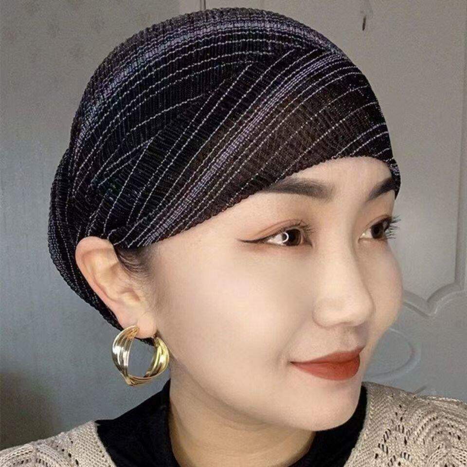 2026穆斯夏季纱巾帽子回族盖头女包头帽轻薄透气遮白发包头帽