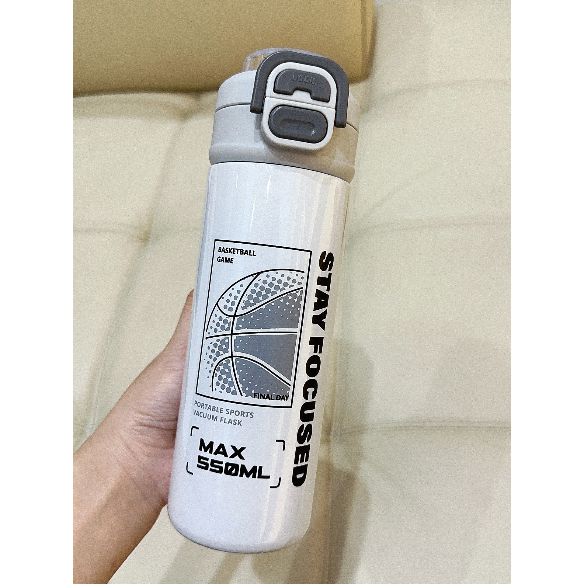 316不锈钢保温杯吸管杯直饮杯户外运动水杯—550ml—2674