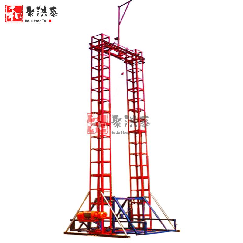 工地龙门架升降机建筑物料提升机SSE160型24米单笼物料施工升降机