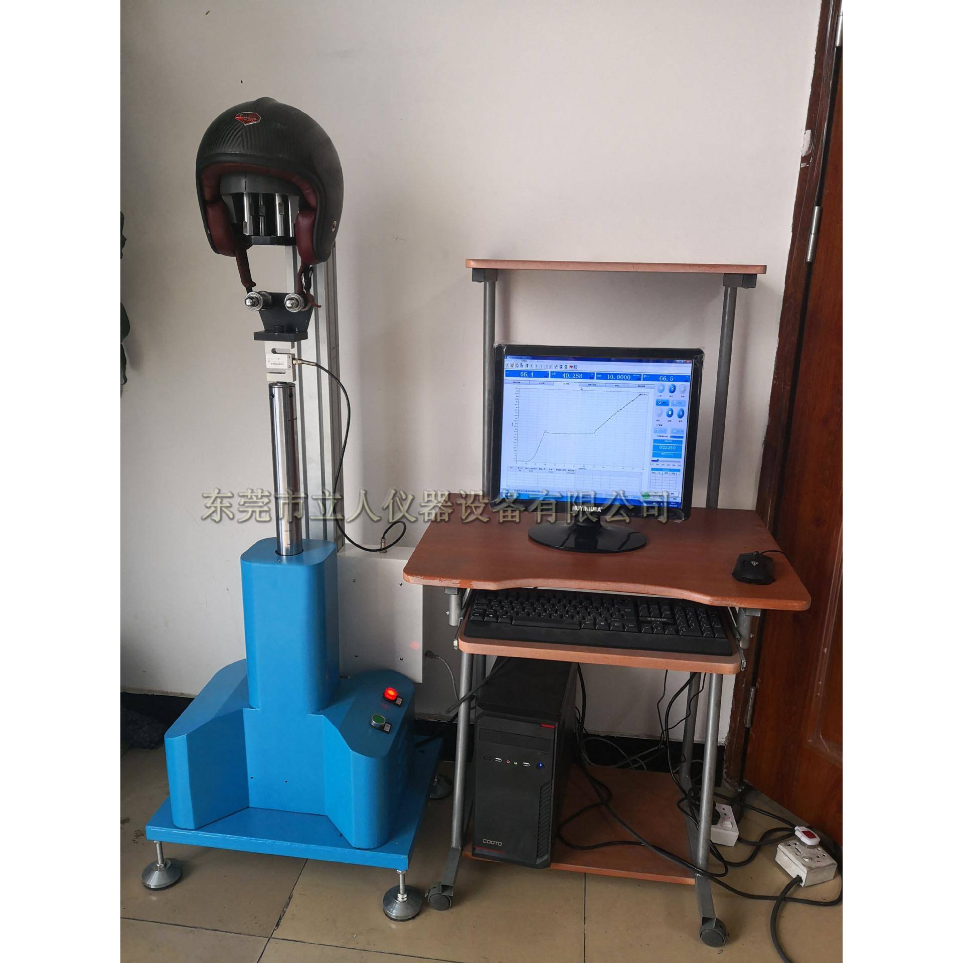 安全头盔下颌带强度测试机单车摩托车安全帽头盔绑带拉伸试验机