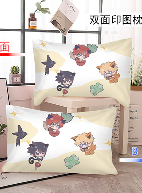 火影忍者枕套动漫卡通学生宿舍枕头套子磨毛鸣人佐助单只单品床品