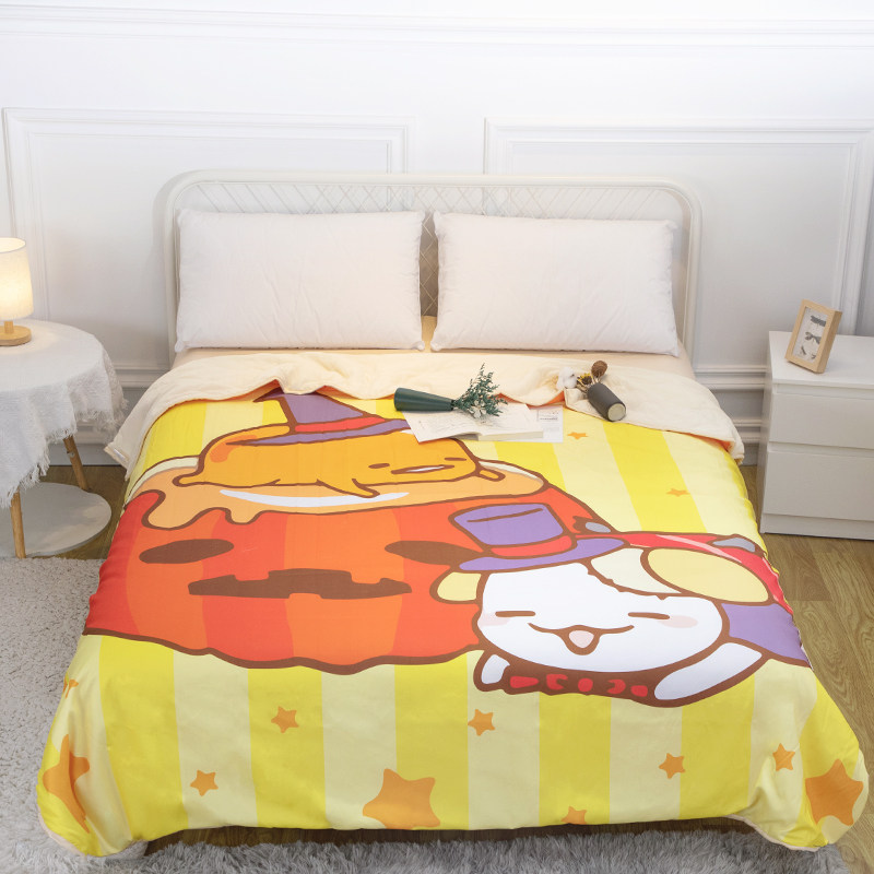 懒蛋蛋夏季冰丝可水洗空调薄被子