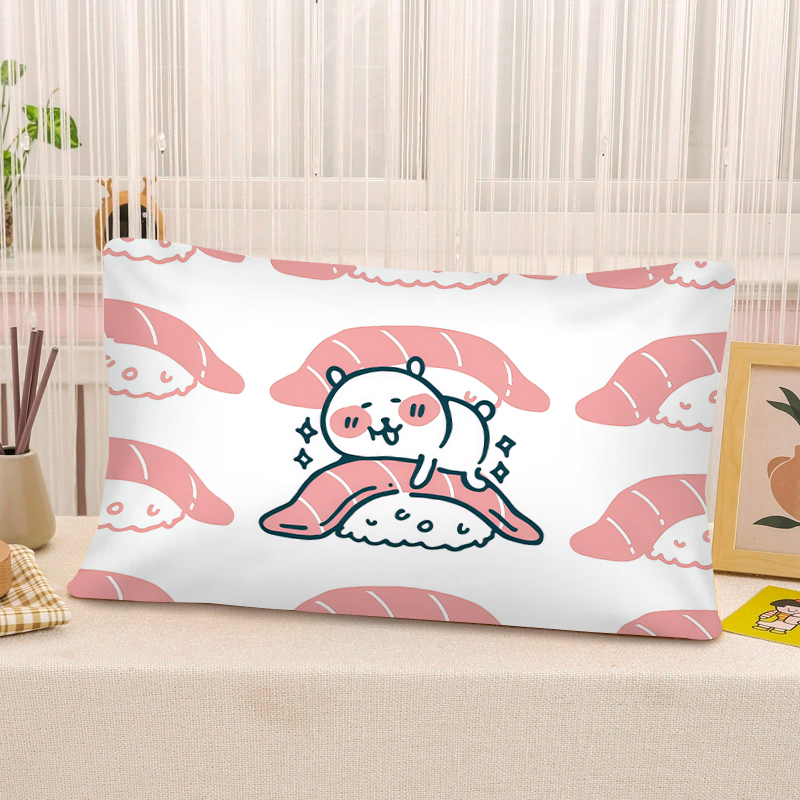 卡通自嘲熊水晶绒枕套可爱小白熊女生寝室学生宿舍单人枕头套