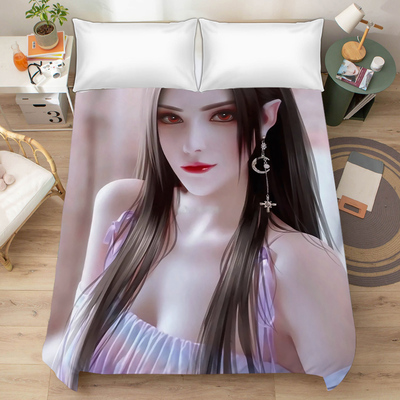 磨毛卡通斗罗大陆床单动漫唐三小舞学生寝室男生宿舍单人水洗被单